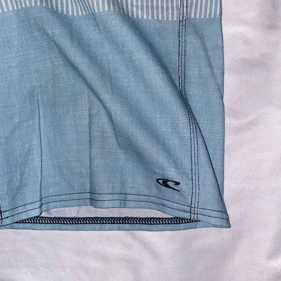 ONeill Board Shorts Swimwear Mens Swim Trunk Blue Striped Size 28x10 - Picture 4 of 9